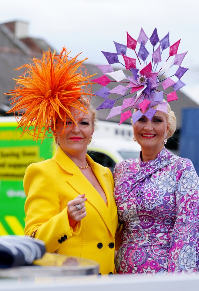 These vibrant fascinators were impossible to miss at the iconic racecourse