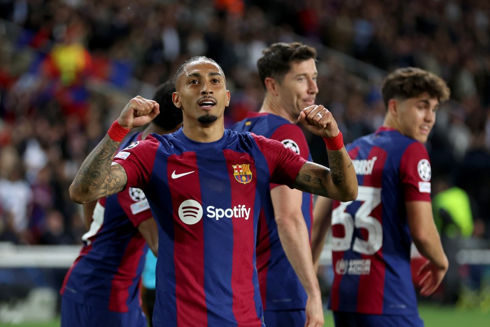 Raphinha extended Barca's advantage early on