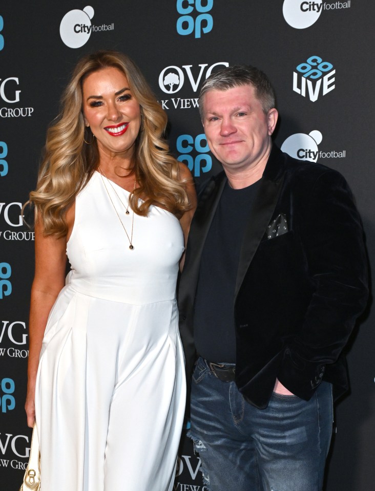 Claire Sweeney and Ricky Hatton stepped out tonight as a couple on the red carpet