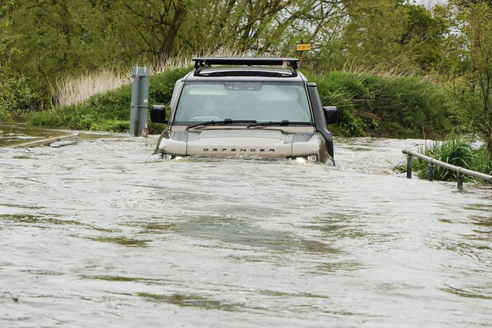 Roads in Essex flooded on Sunday as heavy rain overnight