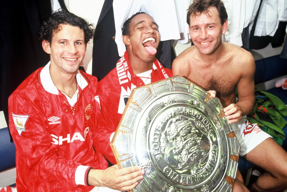 Paul Ince (centre) was a title winner at Man Utd