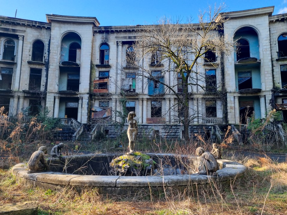 Sanatorium Medea in Tskaltubo, Georgia, is one of the many buildings left to rot