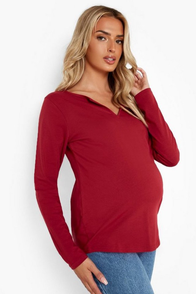 Sasha also modelled maternity gear for a Boohoo range