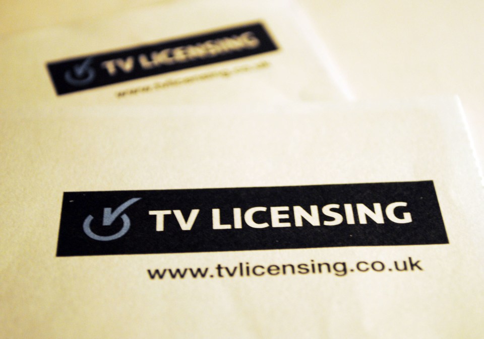 a piece of paper that says tv licensing on it