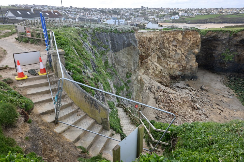 The developer submitted plans to add rock bolts and meshing to the cliffs to help stabilise them