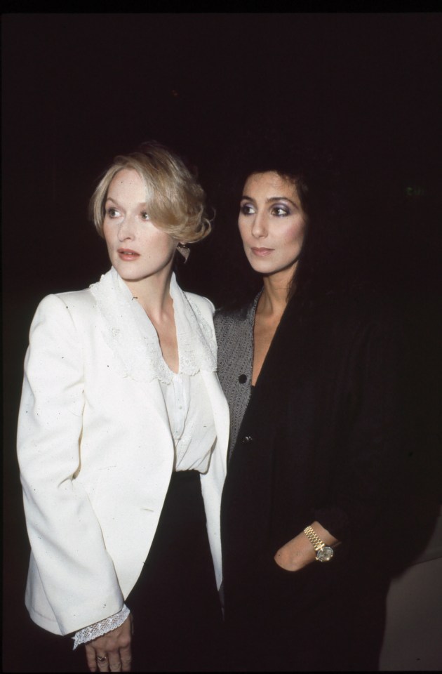 Mandatory Credit: Photo by Bei/Shutterstock (5135449bk)..Meryl Streep and Cher ..Archive Images