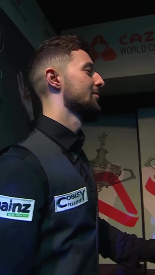 Joe O'Connor looked nervous as he prepared for his Crucible debut