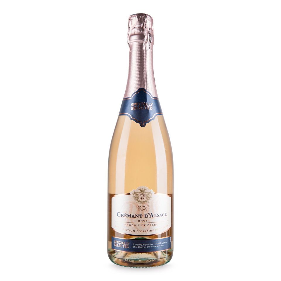 The Specially Selected  Cremant d’Alsace is good for bulk-buying for toasting at parties