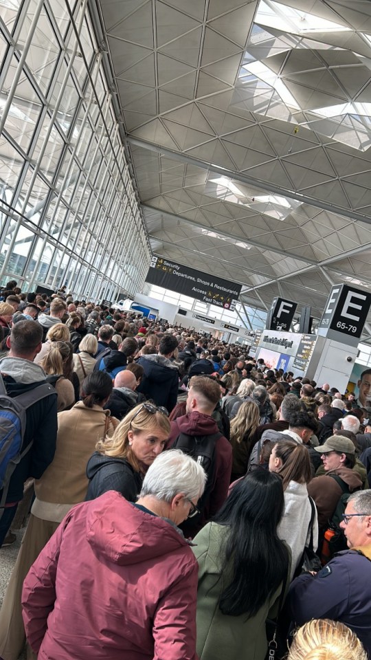 Stansted has been thrown into chaos