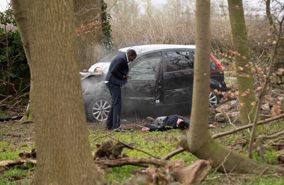 Ethan Anderson was driving but crashed, before pulling Nicky out of the car