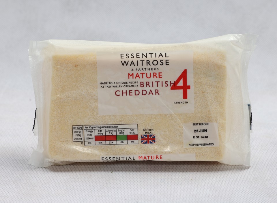 Waitrose's cheese was cheaper than Asda and Ocado