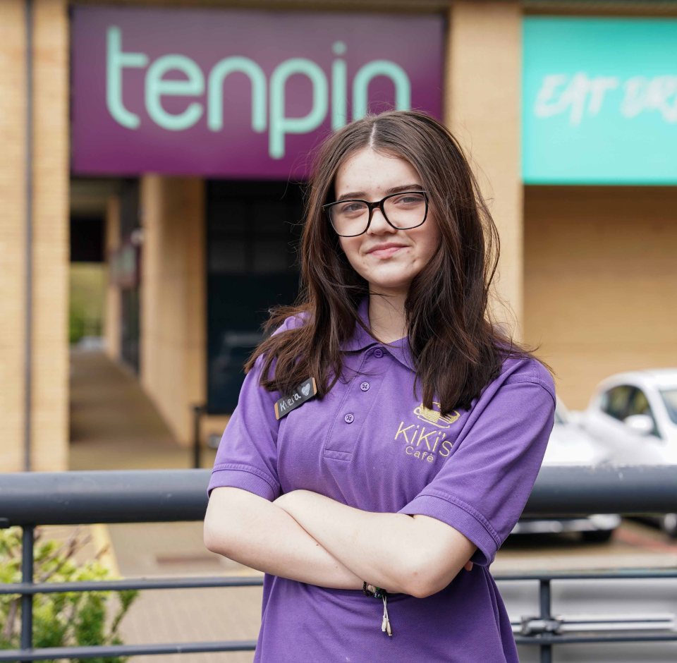 Cafe worker Kiera Peters claims father got a ticket while parking outside Tenpin