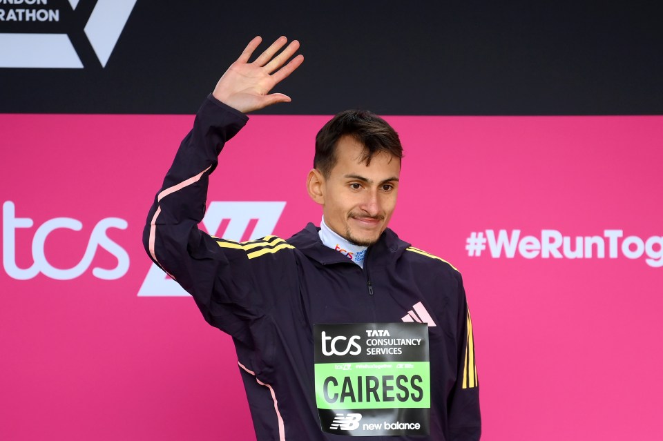 Emile Cairess dedicated his third place London Marathon to a family member who has endured a horror car crash