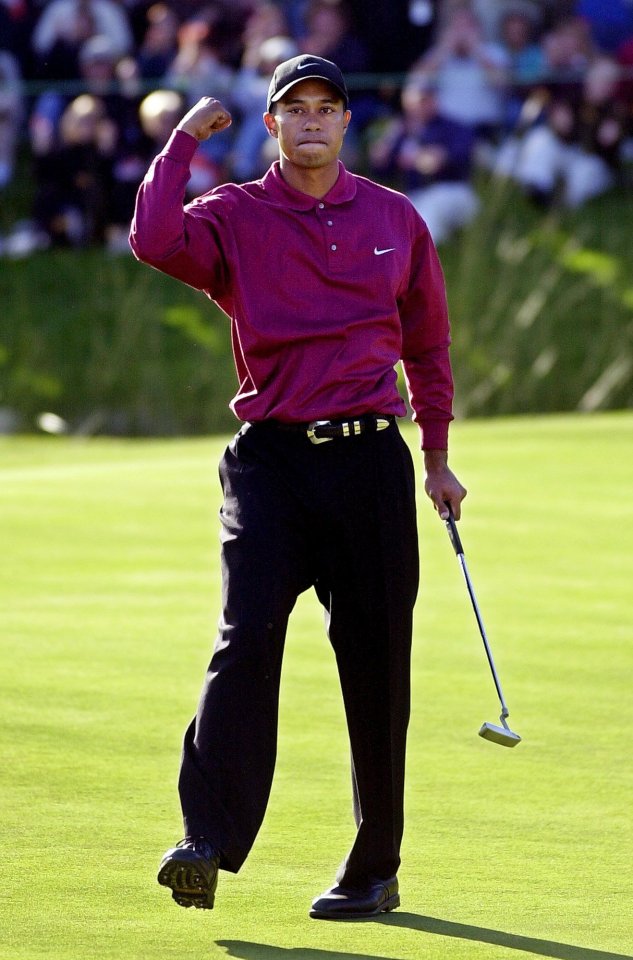 Tiger Woods back in the day was known for wearing baggy trousers