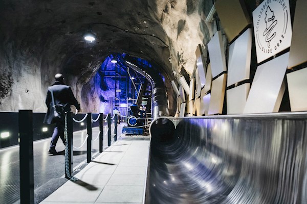 The Schlossberg Slide is located inside Schlossberg Hill