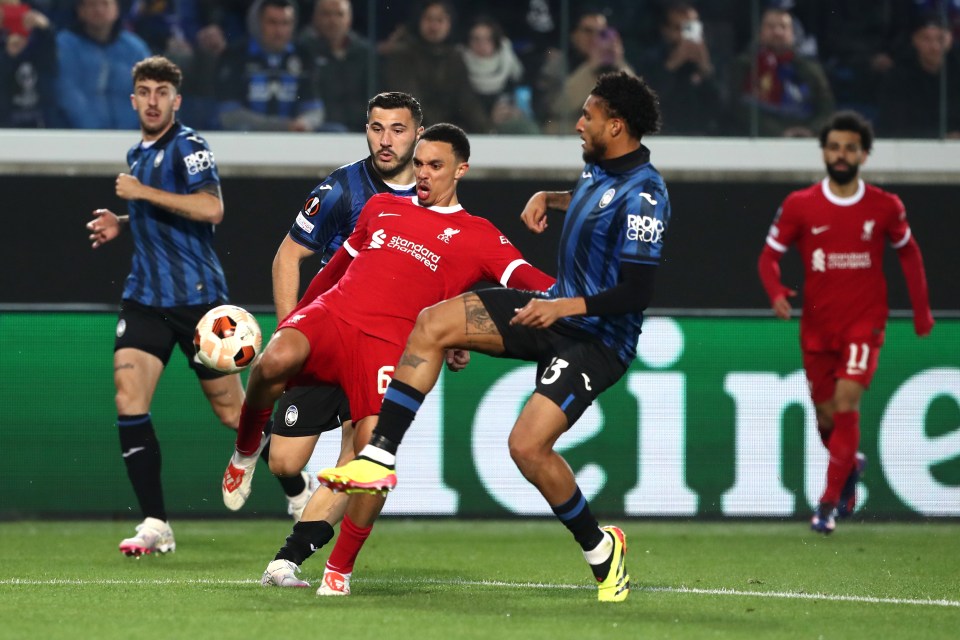 Trent Alexander-Arnold made his first start for over two months after a knee injury