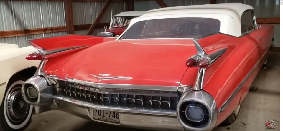 But the YouTuber also found an iconic ‘whale tail’ Cadillac in the haul