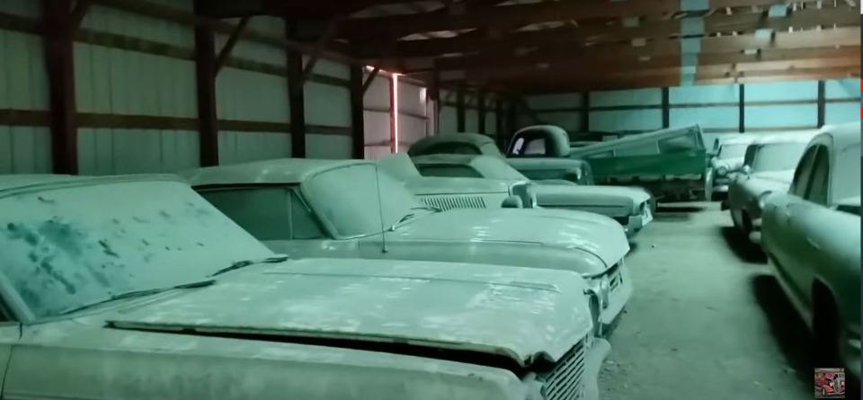 A man found a £2.4 million collection of abandoned cars in an old warehouse