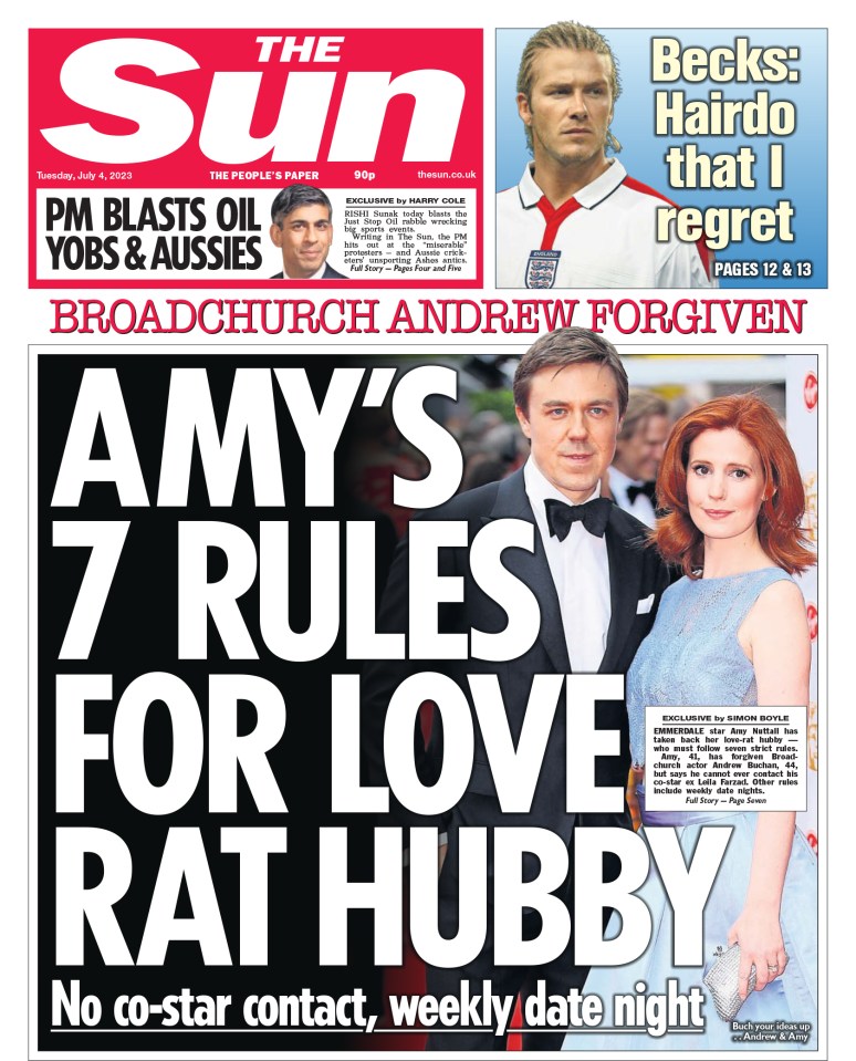 Friends said Andrew failed to stick to marriage ‘rules’ drawn up by Amy