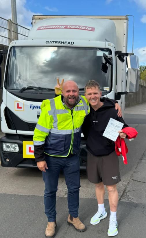 Matt Ritchie has bizarrely earned his HGV license to allow him to drive large goods vehicles