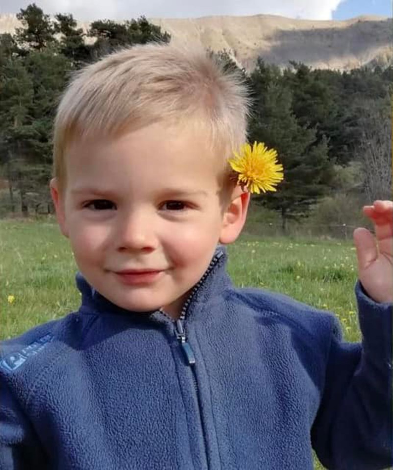 Two-year-old Emile Soleil vanished in the French Alpine hamlet of Le Vernet last July