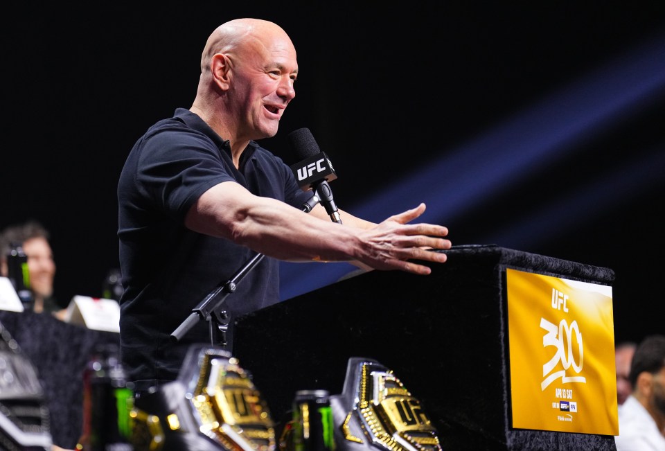 UFC president Dana White expects UFC 300 to be one of the greatest combat sports cards of all time