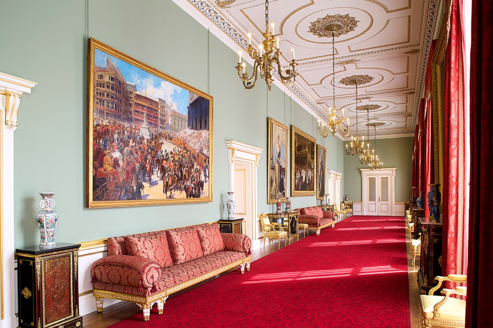 Visitors have the chance to explore the room leading up to the famous balcony