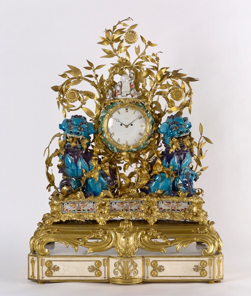 The Kylin Clock which resides in the Yellow Drawing Room in the East Wing