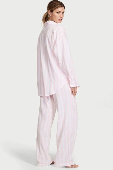 The Primark pair looked very similar to the £59 Modal Long Pyjamas from Victoria’s Secret (pictured)