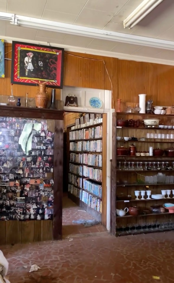 The owner also ran an antique store before passing away and leaving it behind