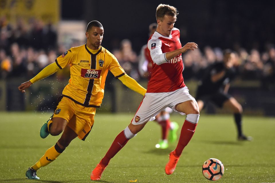 Eastmond played against Arsenal for Sutton in a 2017 FA Cup game