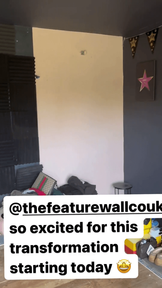 Katie Price has revealed the mess in her cinema room