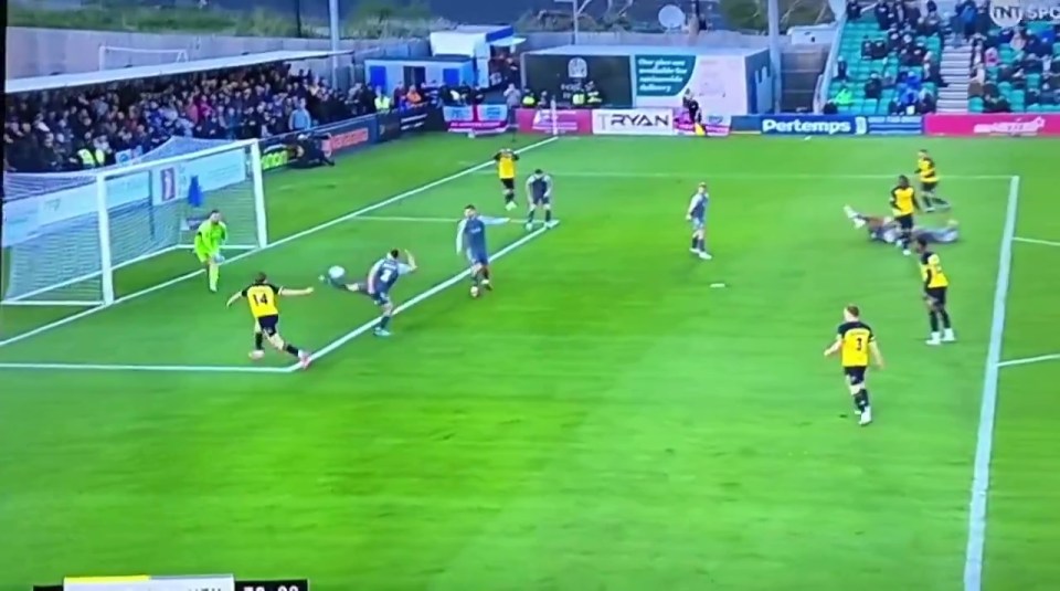 Halifax Town scored a bizarre own goal in their National League playoff against Solihull Moors