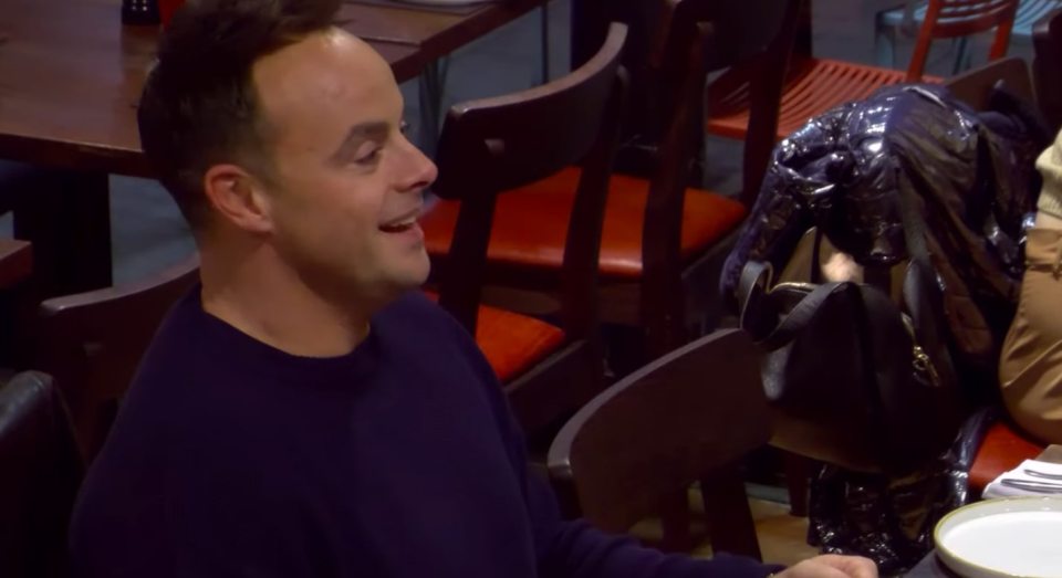 It comes as he and Ant McPartlin are pranked in a restaurant