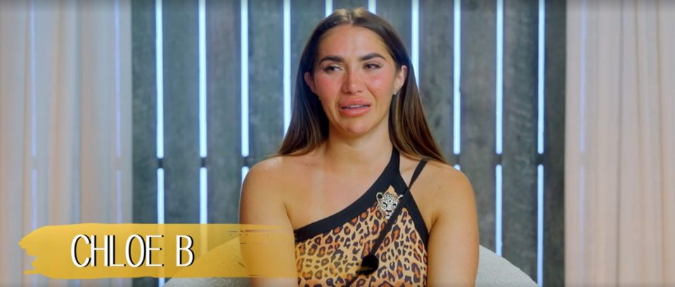 Chloe Brockett broke down in tears as she quit Ex On The Beach after an explosive row