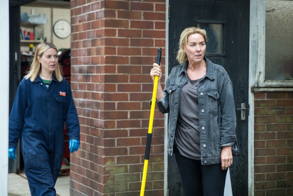 Claire Sweeney, right, confirmed she will remain on the Cobbles as Cassie Plummer