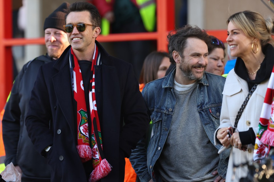 McElhenney's co-star Charlie Day also attended the Wrexham match