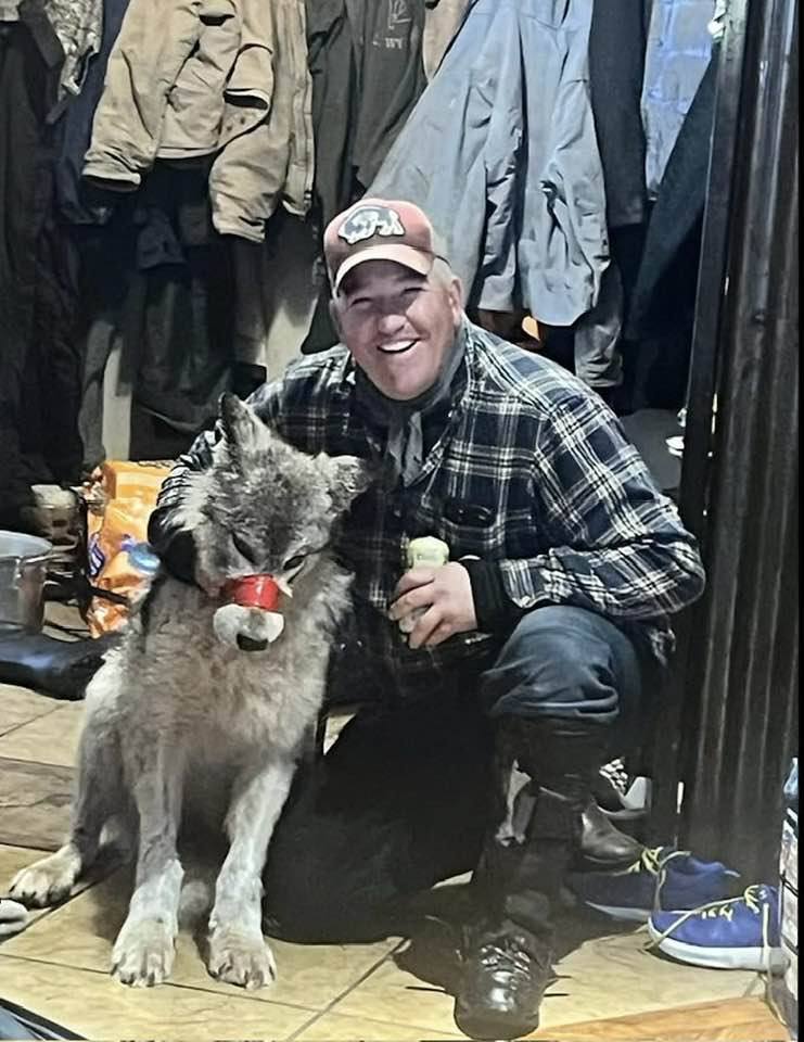 Cody Roberts, 42, previously posed with the traumatised animal