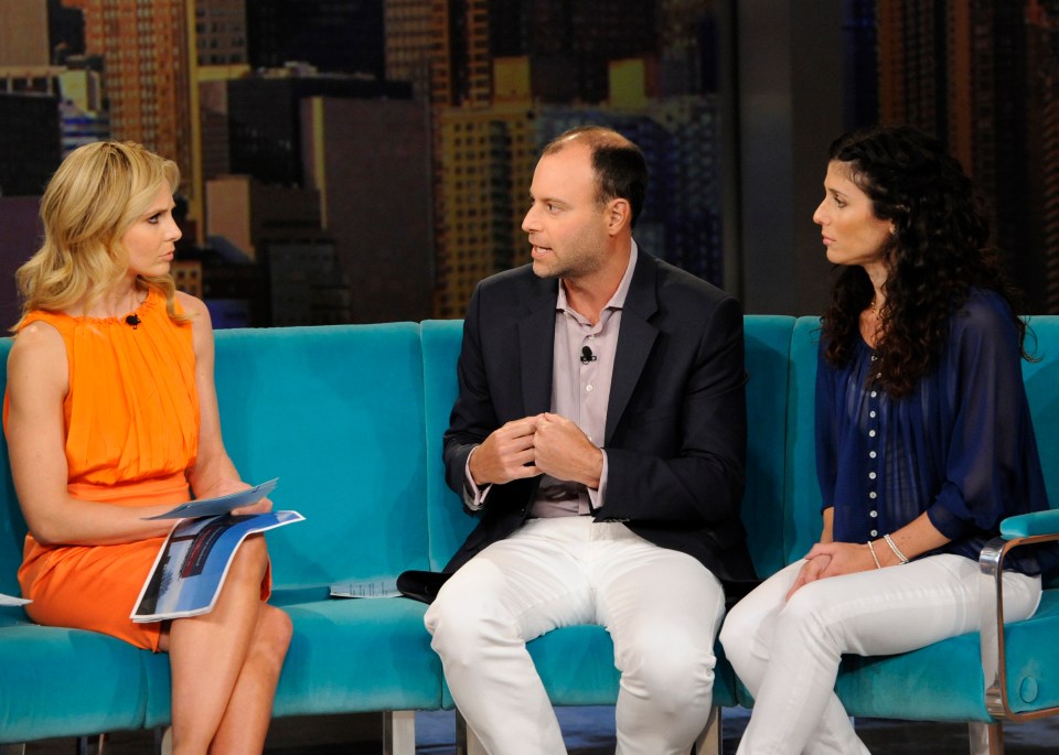 Noel and Amanda Biderman on a US talk show