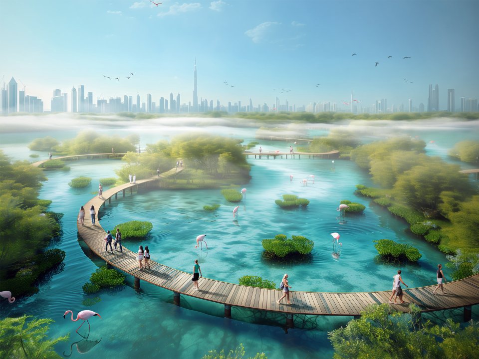 The coastline will also feature nature walks, cycling and running tracks, and social spaces