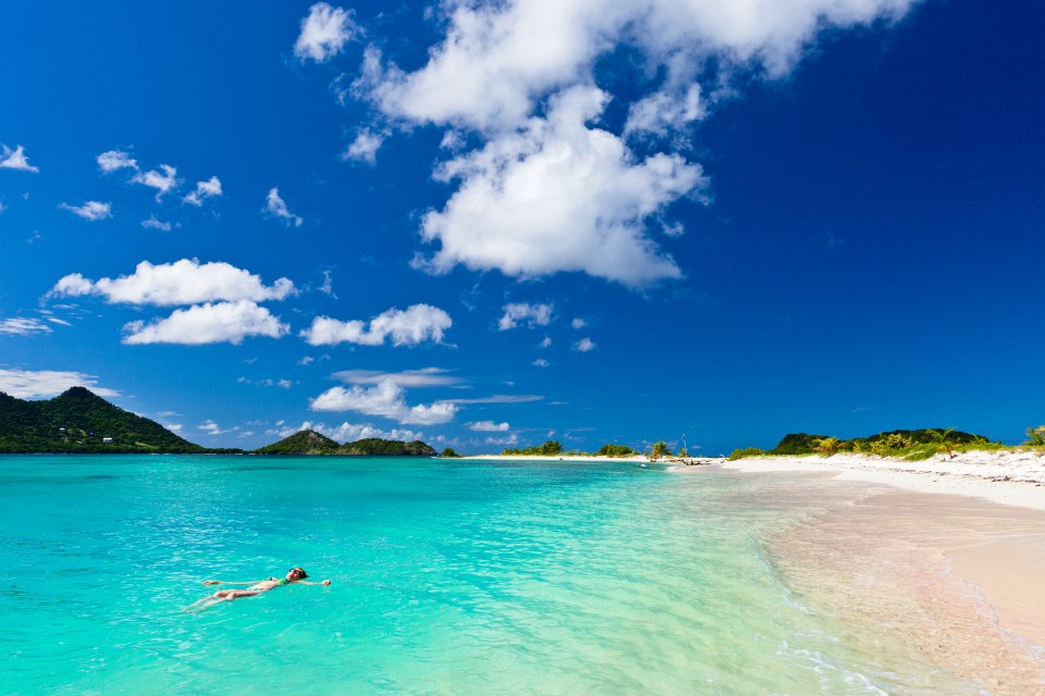 Grenada is known for its crystal blue waters