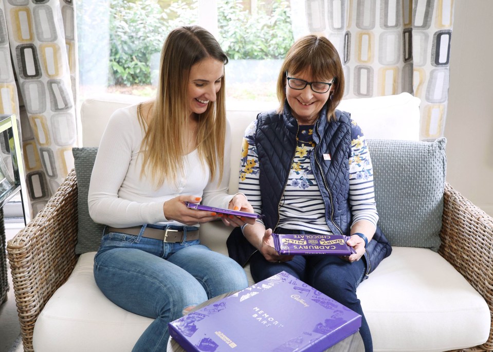 Layla Andrews and her mum Karen - who was diagnosed with dementia at the age of 64 - at their home in Sussex