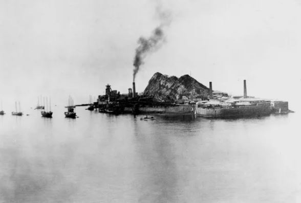 The island was was used as a hub for coal mining