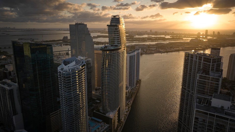 Located on the coast of Miami, the tower boasts stunning views of the ocean