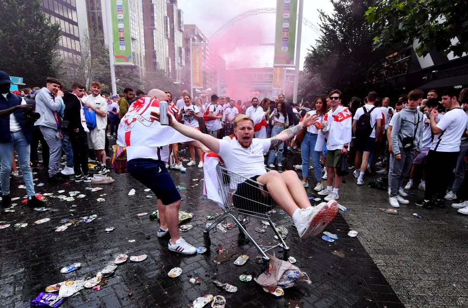 The 2020 Euro final was dominated by scenes of inebriated Brits outside Wembley Stadium