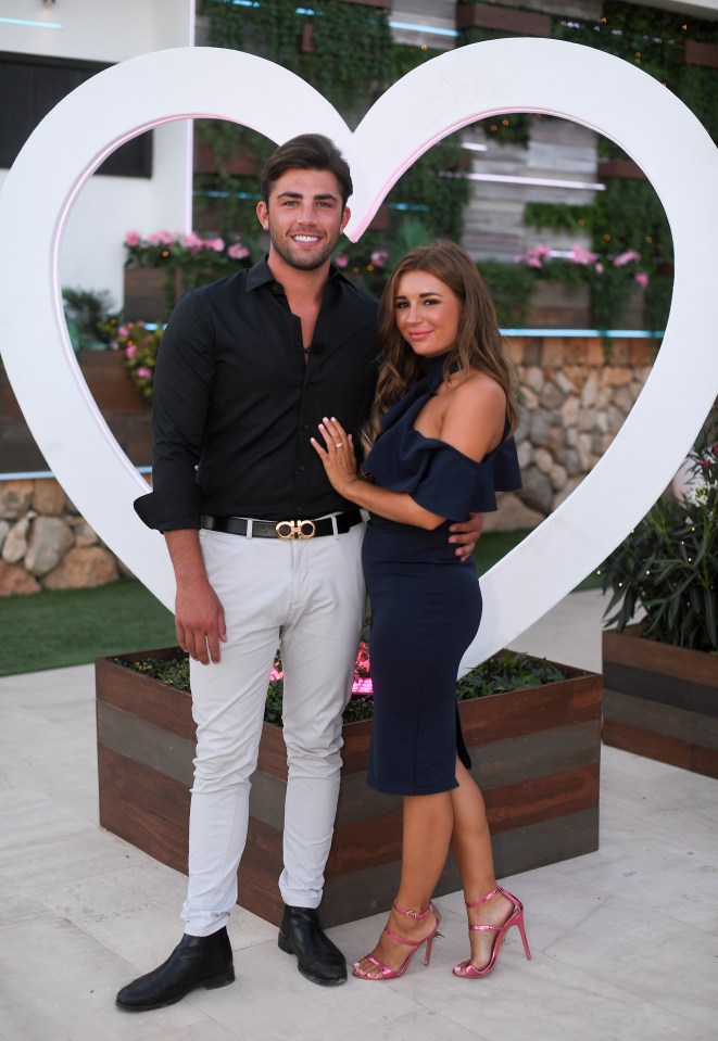 Jack with his ex girlfriend Dani Dyer on Love Island