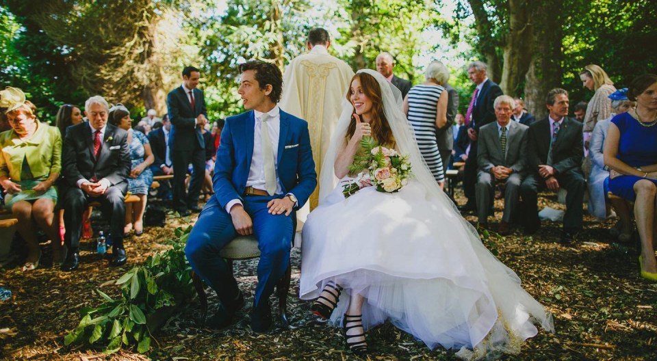 Angela with hubby Roy on their wedding day