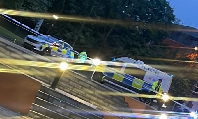 Emergency services attended the collision after a call at 8.10pm on Tuesday