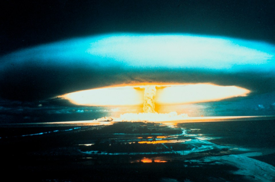 The US detonated their most powerful thermonuclear bomb at Bikini Atoll