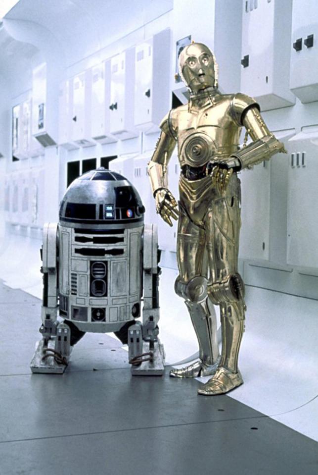 Blue, silver and white R2-D2 has been a fan favourite since the first Star Wars film and is famed for its friendship with droid C-3PO